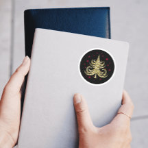 Árvore de Natal Dourada com brilho