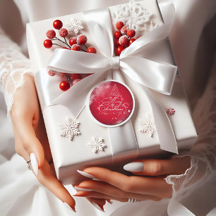 Adesivo Árvore de Natal Elegante vermelha 