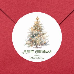 Adesivo Árvore de Natal em Aquarela