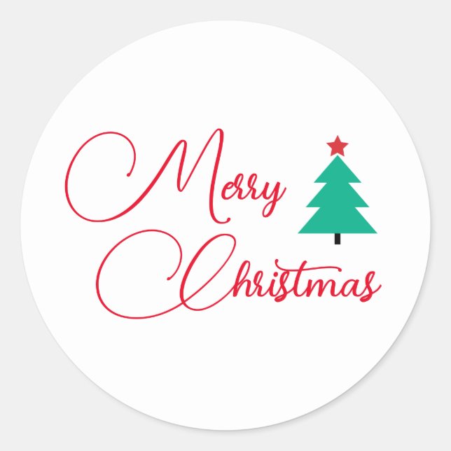 Adesivo Árvore de Natal Feliz (Frente)