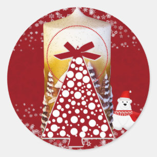 Adesivo Árvore de Natal Flocos de Neve de inverno Flocos d