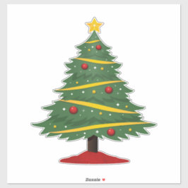 Adesivo Árvore de Natal Gelada para Decoração