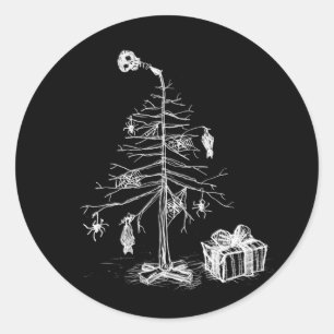 Adesivo Árvore de Natal Gótica