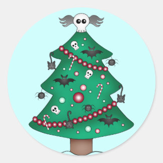 Adesivo Árvore de Natal Gótica