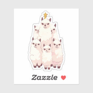 ADESIVO ÁRVORE DE NATAL LLAMA