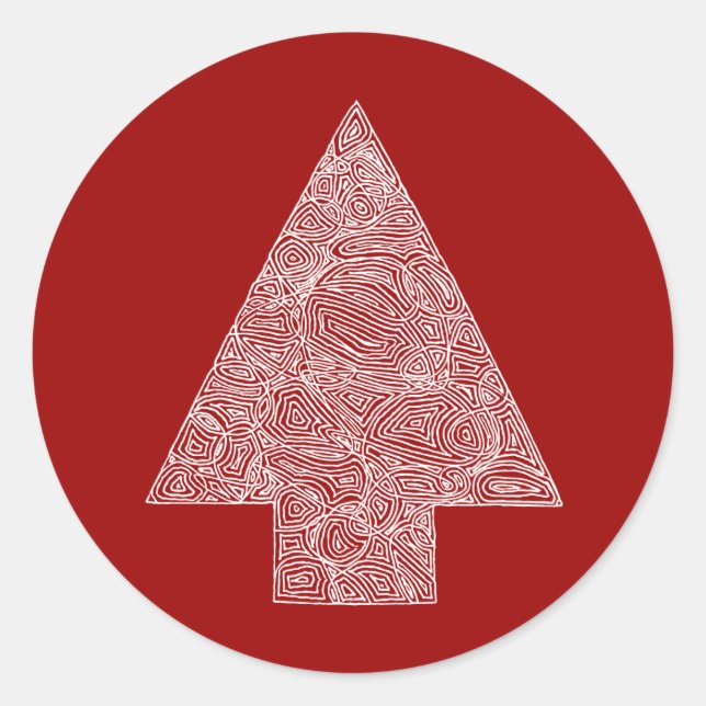 Adesivo Árvore de Natal Moderna (Frente)