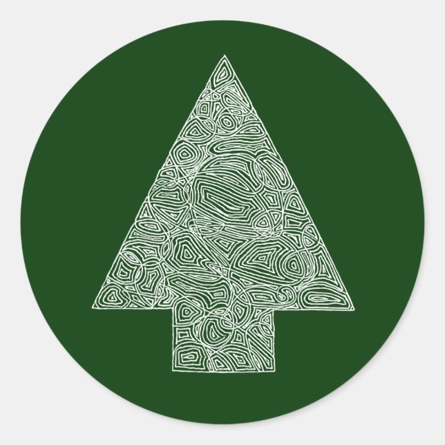 Adesivo Árvore de Natal Moderna (Frente)