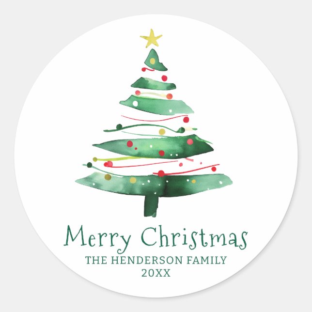 ADESIVO ÁRVORE DE NATAL MODERNA (Frente)