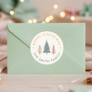 Adesivo Árvore de Natal Moderna Escandinava