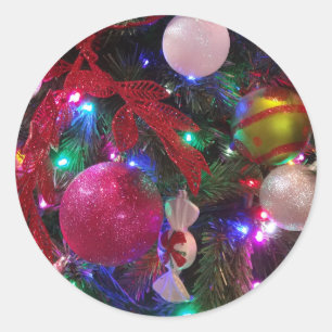 Adesivo Árvore de Natal Multicolorida Festa Colorida