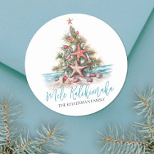 Árvore de Natal na Praia Mele Kalikimaka