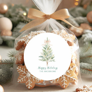 Adesivo Árvore de Natal Personalizada Elegante