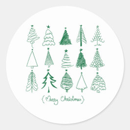 Adesivo Árvore de Natal Pintada – Decoração da Temporada d