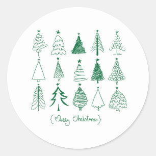 Adesivo Árvore de Natal Pintada – Decoração da Temporada d