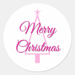 Adesivo Árvore de Natal Rosa Pastel