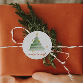 Adesivo Árvore de Natal Sem Aquarela de Pequim