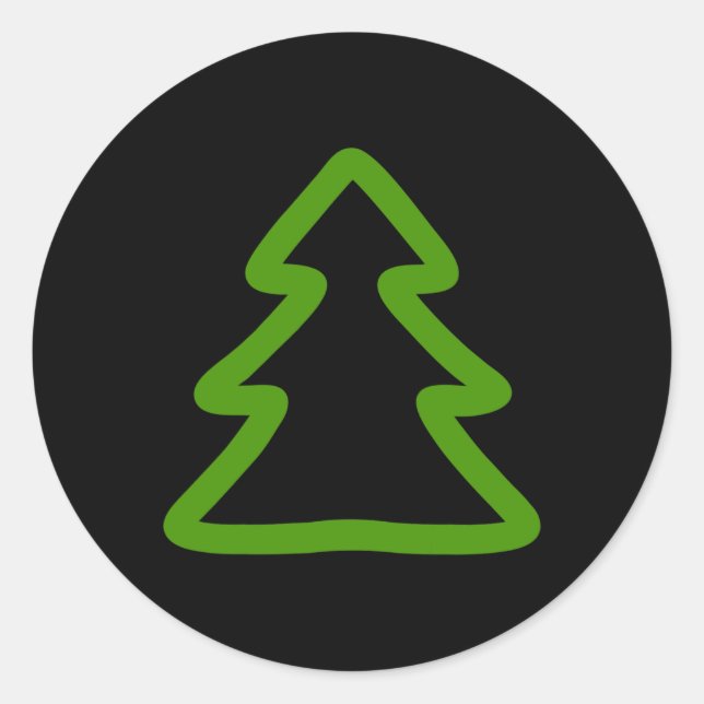 Adesivo Árvore de Natal Simples (Frente)