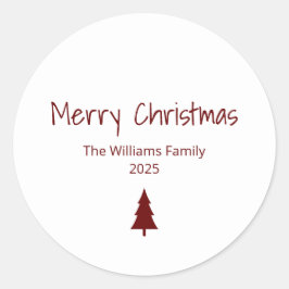 Adesivo Árvore de Natal Simples da Família Moderna