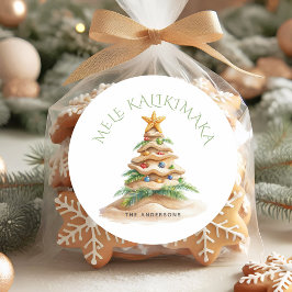 Adesivo Árvore de Natal Tropical Mele Kalikimaka