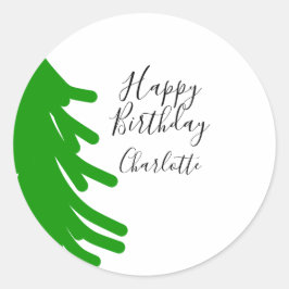Adesivo Árvore de Natal verde feliz aniversário Dezembro i