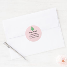 Adesivo Árvore de Natal Verde Rosa Quimérica Que Movi