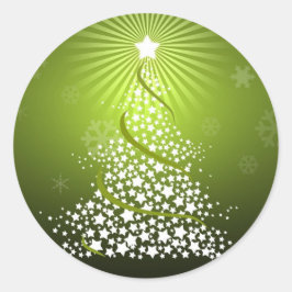 Adesivo Árvore de Natal Verde vetorial