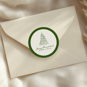 Adesivo Árvore de Natal Vermelha e Verde