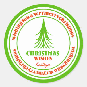 Adesivo Árvore de Natal Vermelha e Verde