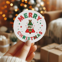 Árvore de Natal Vermelha e Verde Chic Festa de Nat