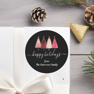 Adesivo Árvore de Natal Vermelho Cor-de-rosa Verde