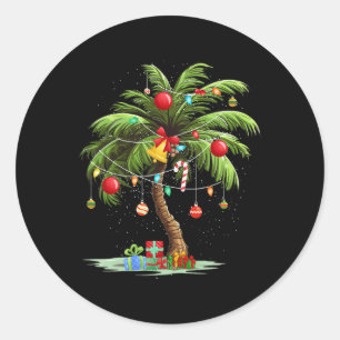 Adesivo Árvore de Palma de Natal Light Hawaiai Tropical Xm
