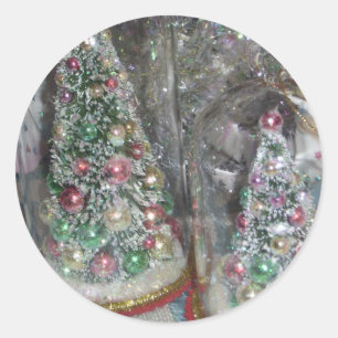 Adesivo Árvore de Pincel do Frasco de Vintage