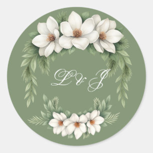 Adesivo Árvore de pinheiro Elegante do Casamento no invern