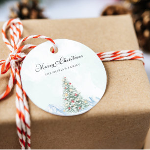 Adesivo Árvore de Pinheiros de Natal Moderno