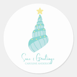 Adesivo Árvore de Shell dos Mares Costeiros e Saudações