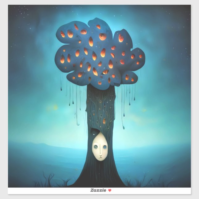 Adesivo Árvore de tristeza (Folha)