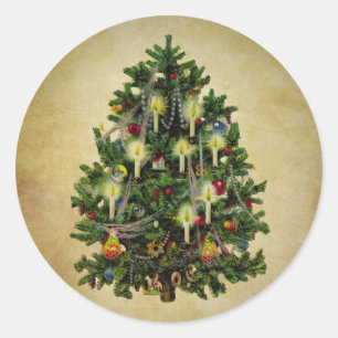 Adesivo árvore do natal vintage