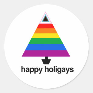Adesivo Árvore do Orgulho do Progresso de Holigays Felizes