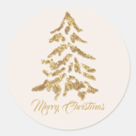 Adesivo Árvore Dourada festiva Feliz Natal