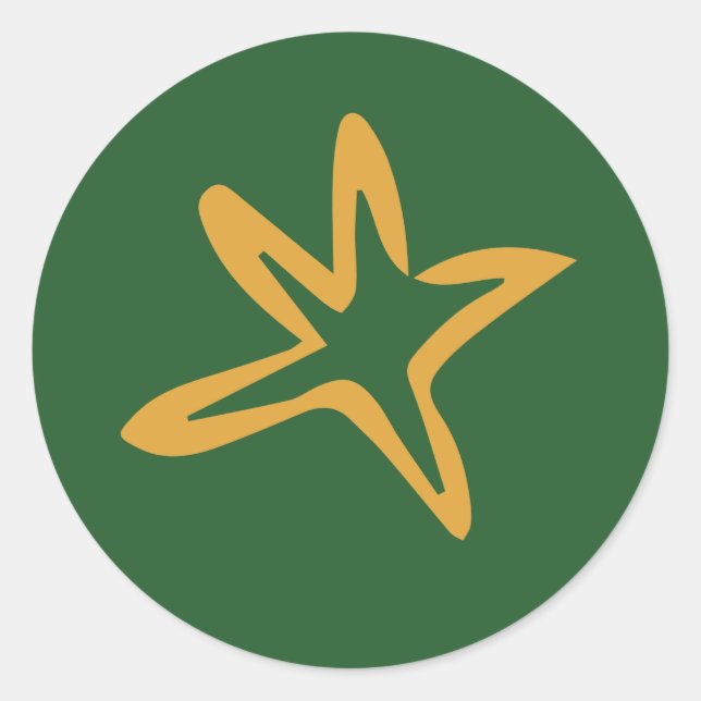 Adesivo Árvore Estrela Minimalista (Frente)