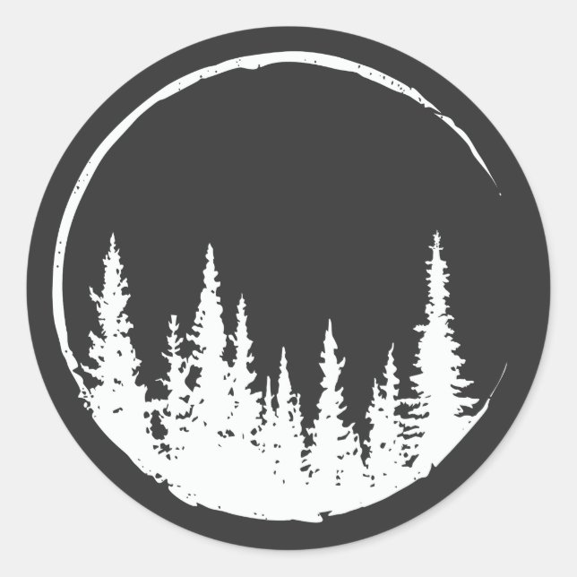 Adesivo Árvore Florestal Floral Árvore Amadora Florestal (Frente)