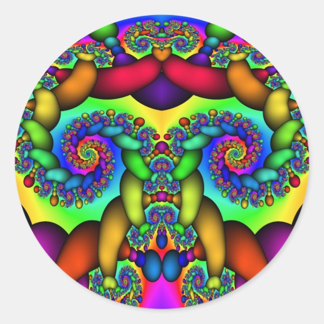 Adesivo Árvore Fractal da Vida (Frente)