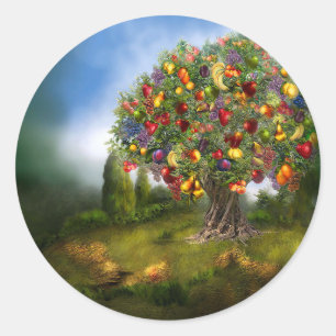 Adesivo árvore fruta