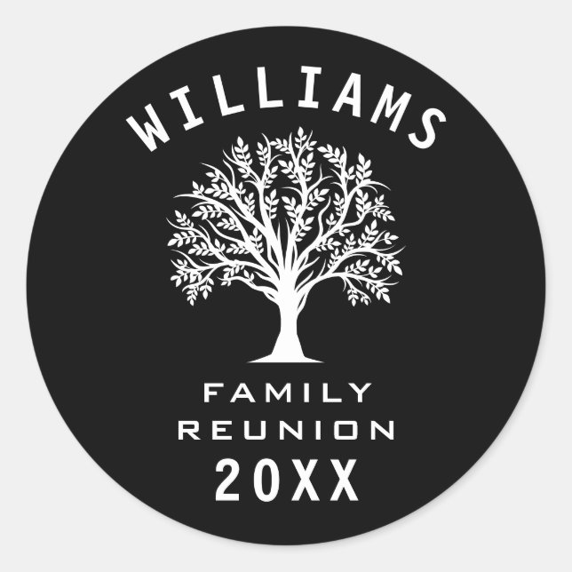 Adesivo Árvore Legal de Viagem de Férias de Verão de Reuni (Frente)