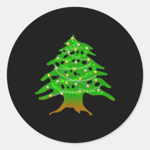 Adesivo Árvore Libanesa Natal Bandeira do Líbano Ced