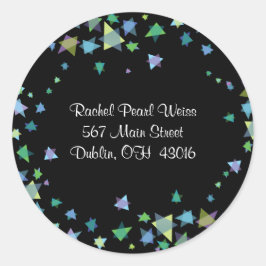 Adesivo ÁRVORE LIFE com STARS Return Address Sticker