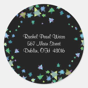 Adesivo ÁRVORE LIFE com STARS Return Address Sticker
