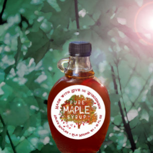 Adesivo Árvore Maple e corações Feitos com amor em seu Est