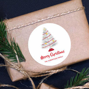 Adesivo Árvore moderna do alumínio do Natal do meio séc