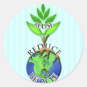 Adesivo Árvore na parte superior da Terra - Vinhetas